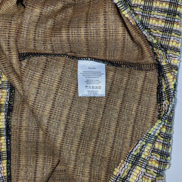 ANTHROPOLOGIE Women's Halter Top Size XS Yellow Gold Black NWT - Picture 6 of 6